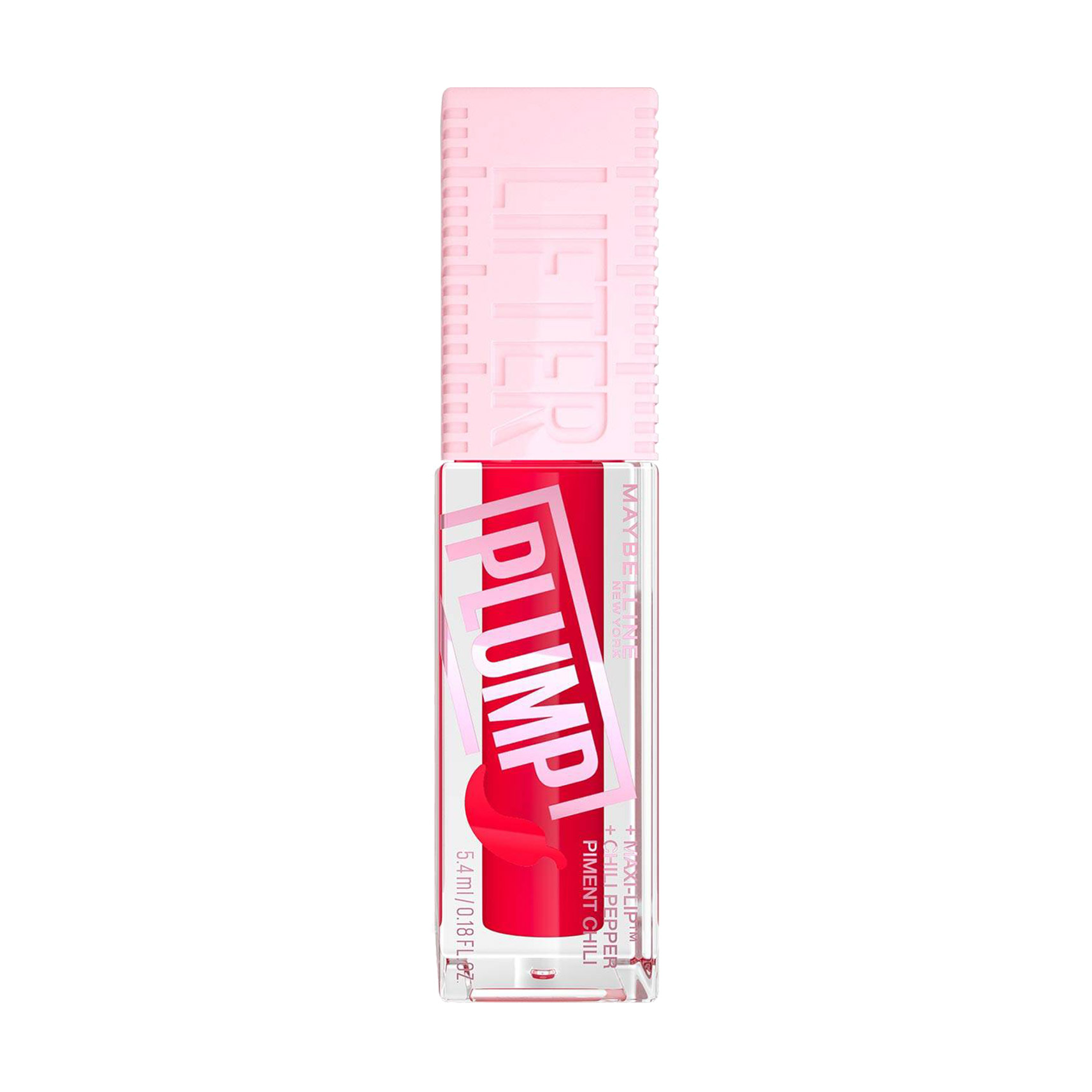 Блиск-плампер для губ Maybelline New York Lifter Plump з екстрактом перцю чилі 004 Red Flag, 5.4 мл